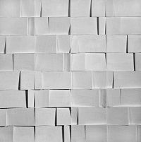 kunst-minimalisme-wit karton wandobject van jaap egmond-1.jpg